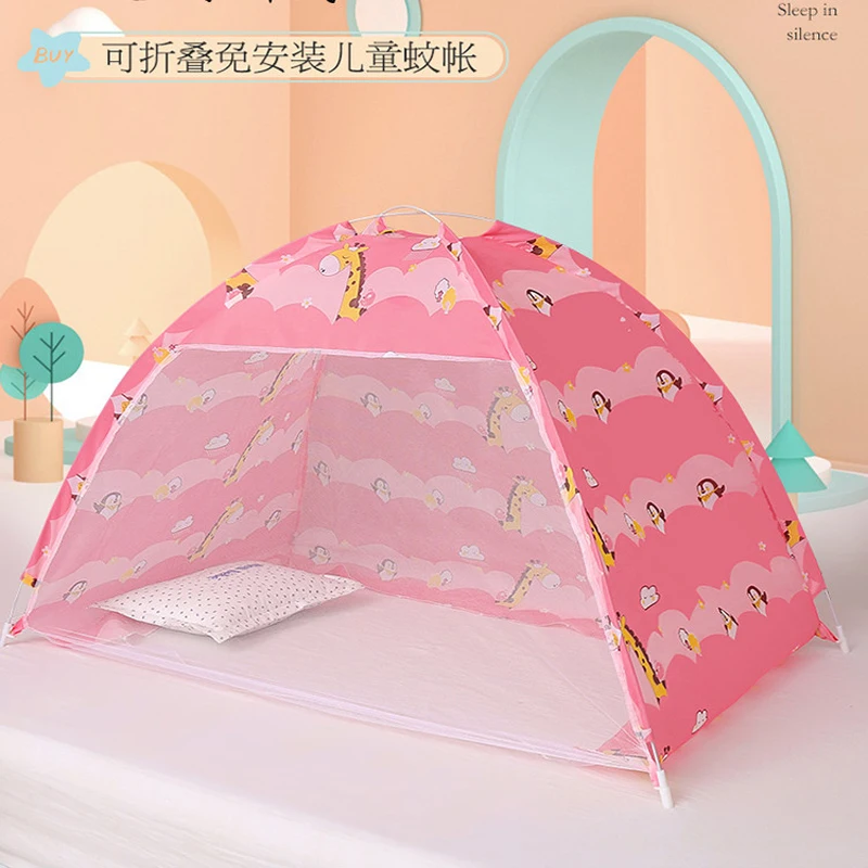 

Folding Infant Bed Tent With Mosquito Nets Summer Baby Crib Mosquito Net Portable Newborns Kids Bedding Mesh Baby Tent 110*70cm