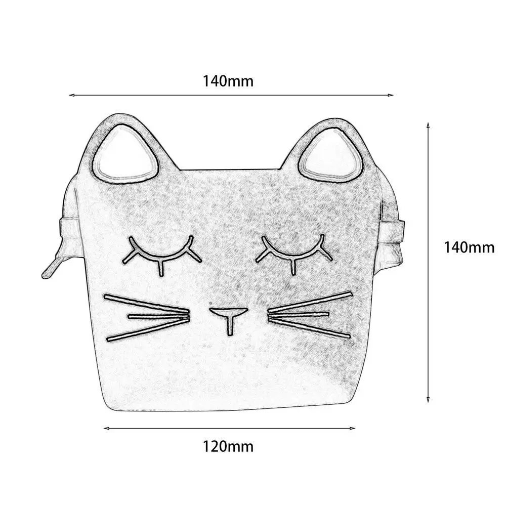 

Hot fashion Mini Cute Cat Ear Shoulder Bag Messenger Single-Shoulder Bag Snack bag Kids KM