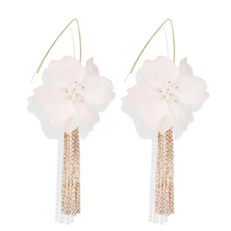 WKOUD геометрические серьги-подвески нового дизайна для женщин прозрачные