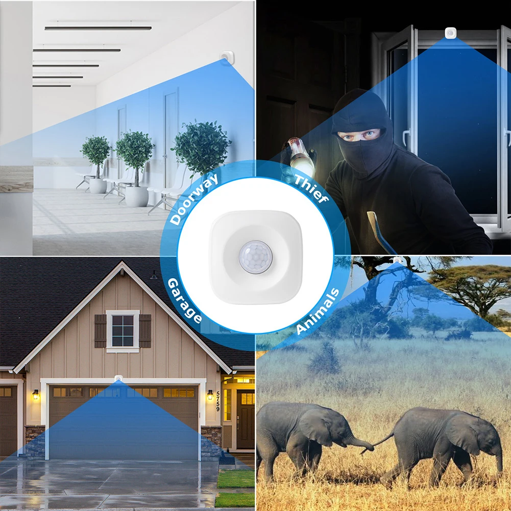 

Home Security System Motion Sensor Alarm Compatible Motion Detector for Amazon Echo Studio Plus Show 2nd Generation