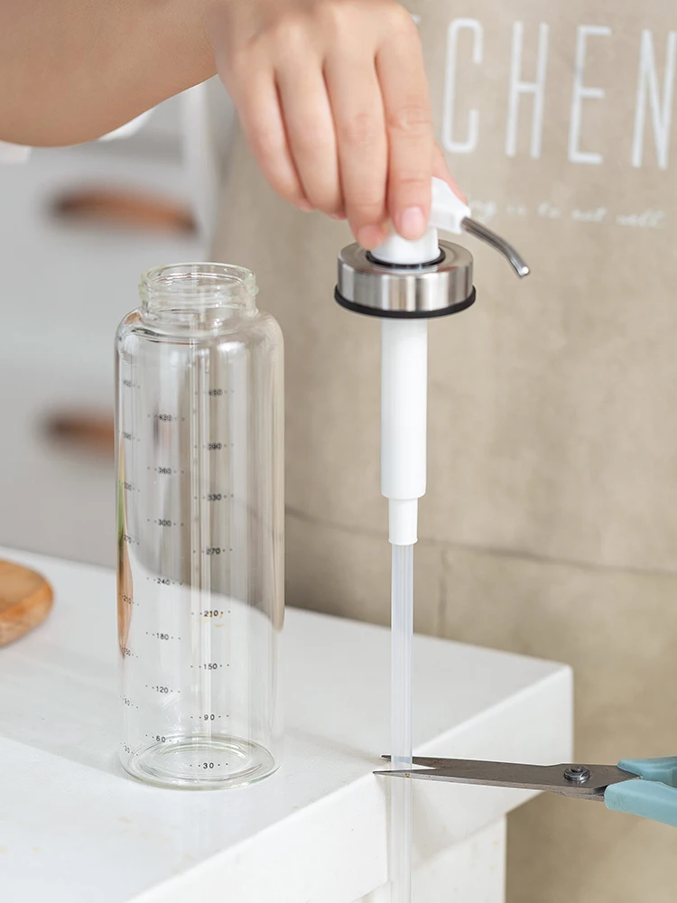 Прозрачная стеклянная бутылка для приправ банка устричного соуса бытовая