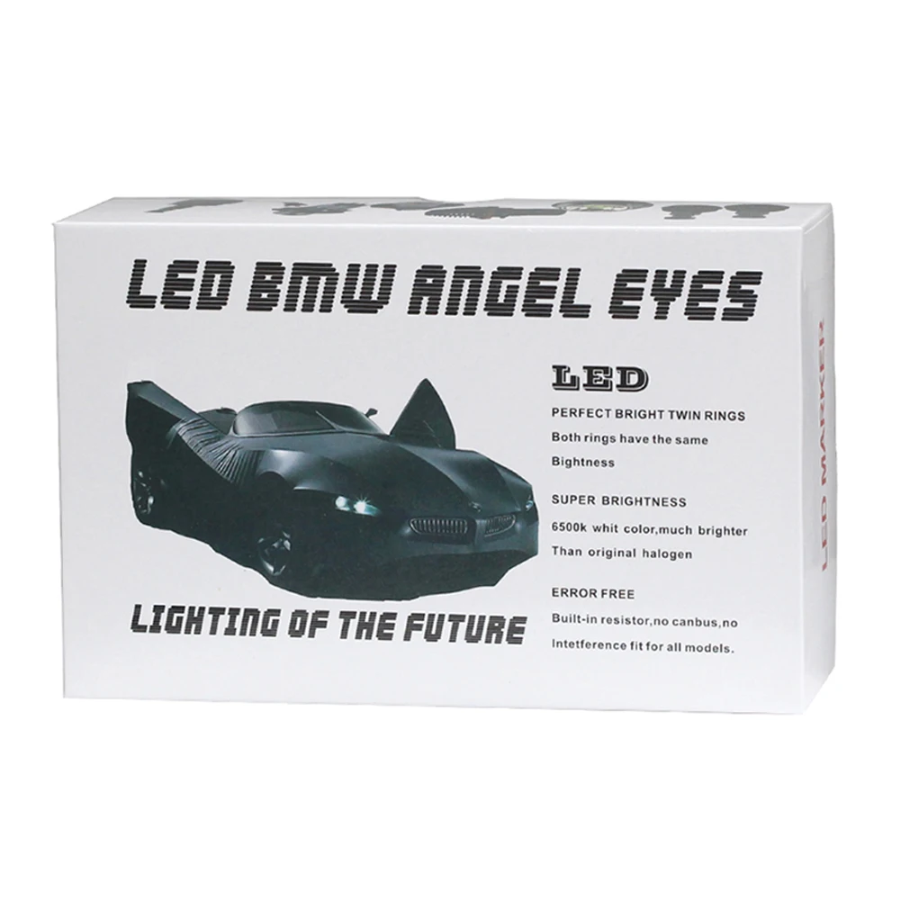 2 шт. 120 Вт H8 светодиодный кольцевой светильник Angel Eyes Halo 6500K для BMW Sedan E64 E92 E93 E63 E70