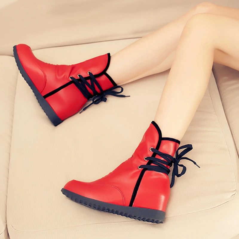 Модная зимняя женская обувь больших размеров 34 43 женские зимние ботильоны из