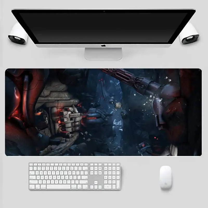 

warframe game Keyboards Mat Rubber Gaming mousepad Desk Mat X XL XXL Non-slip Cushion Thickness 2mm