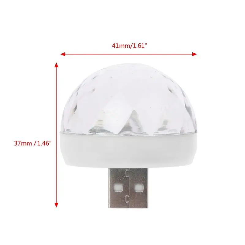 

LED USB Car Ambient Light 5V RGB Mini Light Color Changing Sound Actived