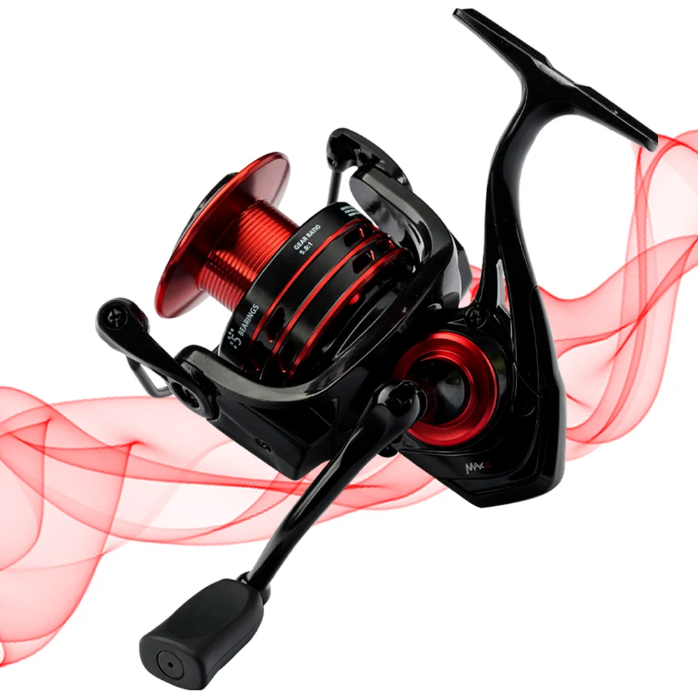 

ABU GARCIA MAX X 2000-5000 Spinning Fishing Reel 4+1BB 6.0:1 Max Drag 8KG Metal Thick Line Sea Fish Ocean Fishing Spinning Reel