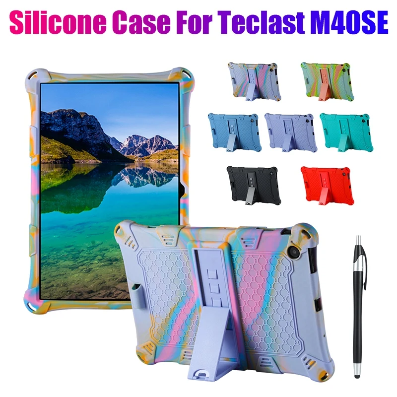 

Silicone Case for Teclast M40SE 10.1 Inch Tablet Case Anti-Drop Protection Case with Tablet Stand and Pen