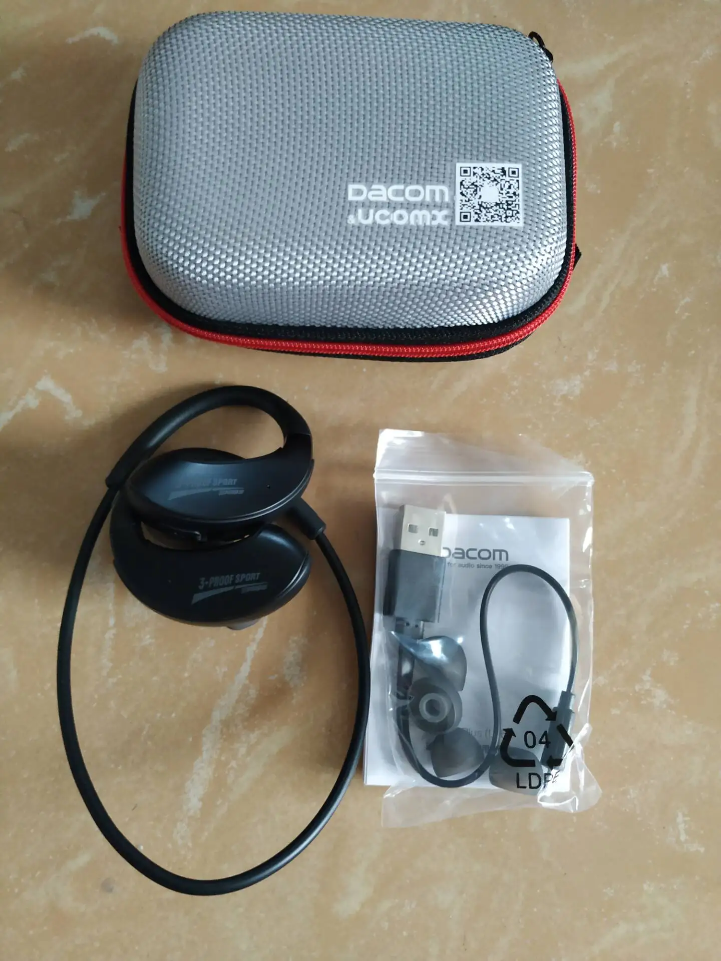 DACOM G06 Броня IPX5 водонепроницаемая Спортивная Беспроводная bluetooth-гарнитура V4.1 G06 анти-пот ушной крючок Наушники для бега - Цвет: G06 Plus blk gift
