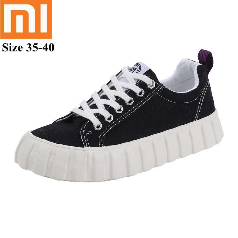 

Кеды Xiaomi женские на плоской вулканизированной подошве, повседневные кроссовки, удобная обувь на платформе, модель 2021, 795