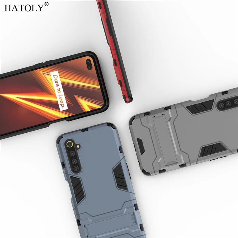 

For Armor Case OPPO Realme 6 Cases Realme 6 Pro Shockproof Robot Silicone Rubber Hard Back Phone Cover For OPPO Realme 6 Bumper