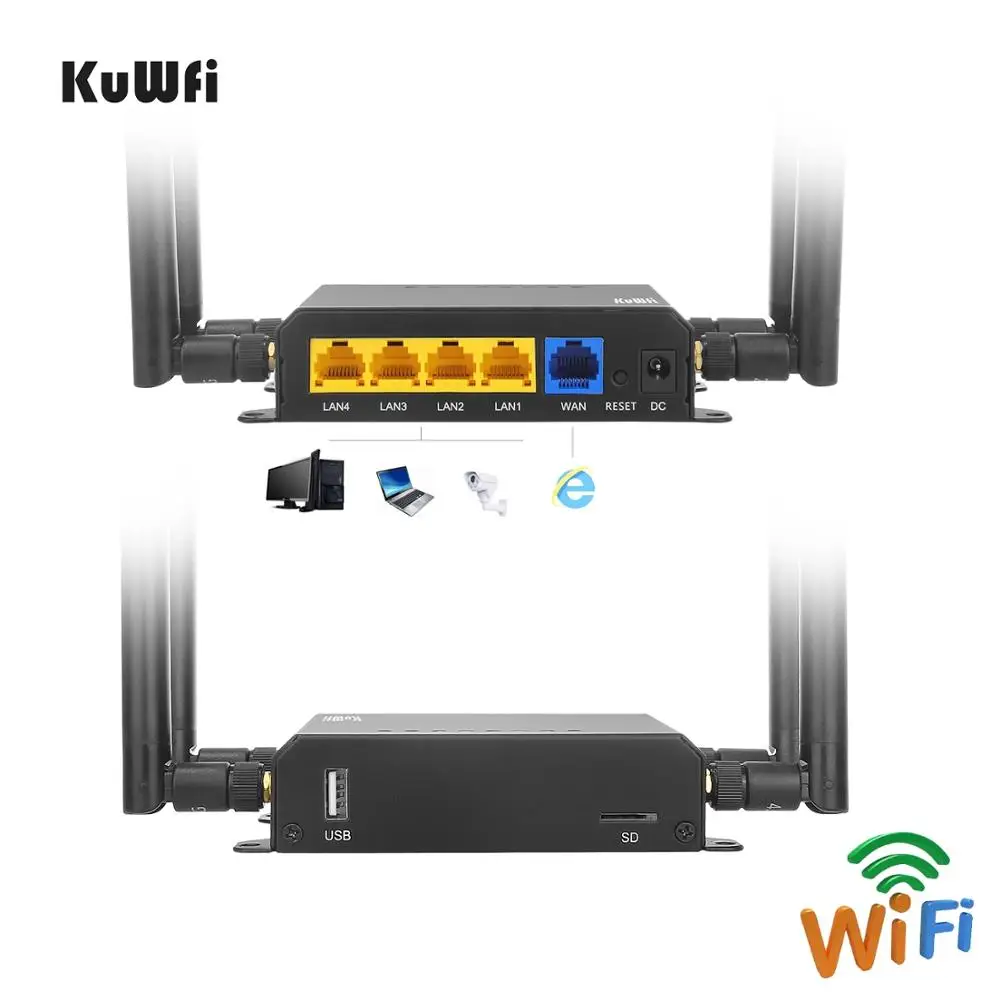 OpenWrt 3G/4G автомобильный беспроводной роутер 300 Мбит/с большой радиус действия 128