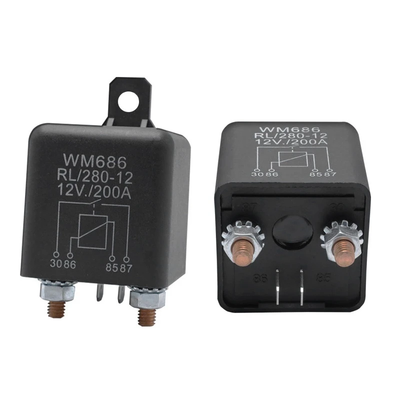 Battery Isolator Relay 12V 4-Pin WM686 Start Car ON/OFF Switch Normally Open RL/280 200A |