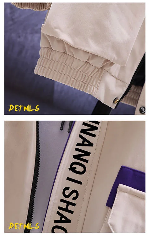 Куртка-карго мужская с длинным рукавом ветровка в стиле Харадзюку уличная одежда