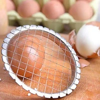 practical anti slid potato cutter manual labor saving stainless steel eggs slicer for home