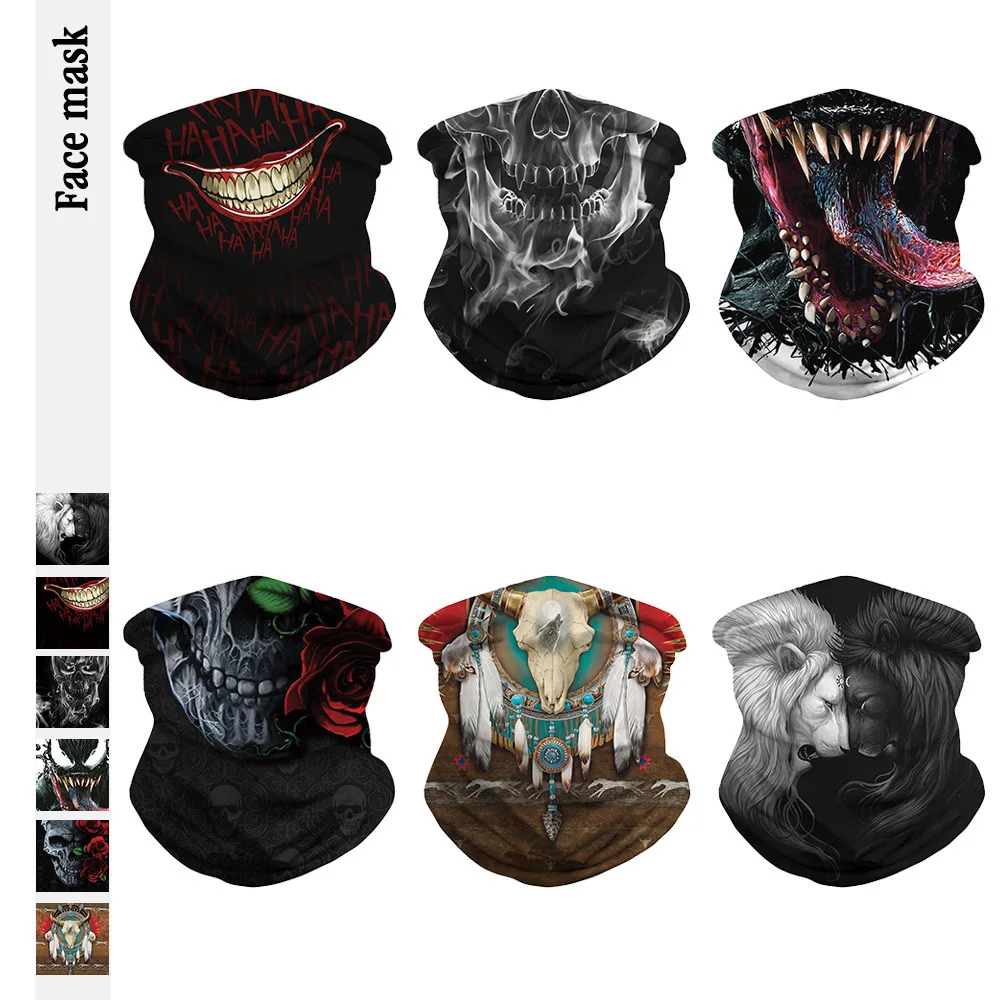 Индийский 3D Скелет Таурен цифровая печать бини в борьбе с вредителями маска
