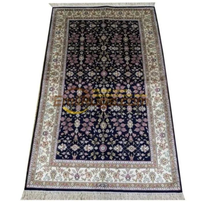 Заводская цена! Синие персидские ковры ручной вязки натуральный шелковый ковер |