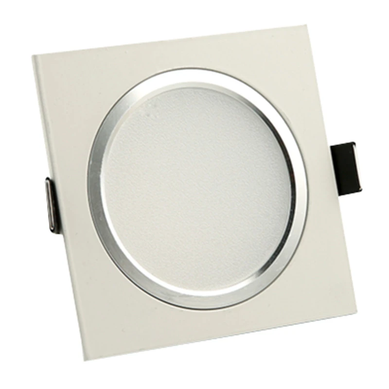 LED luz empotrable cuadrada 3W 5W 7W 12W AC110V 220V utilizados para cocina de la Oficina y sala de iluminación interior