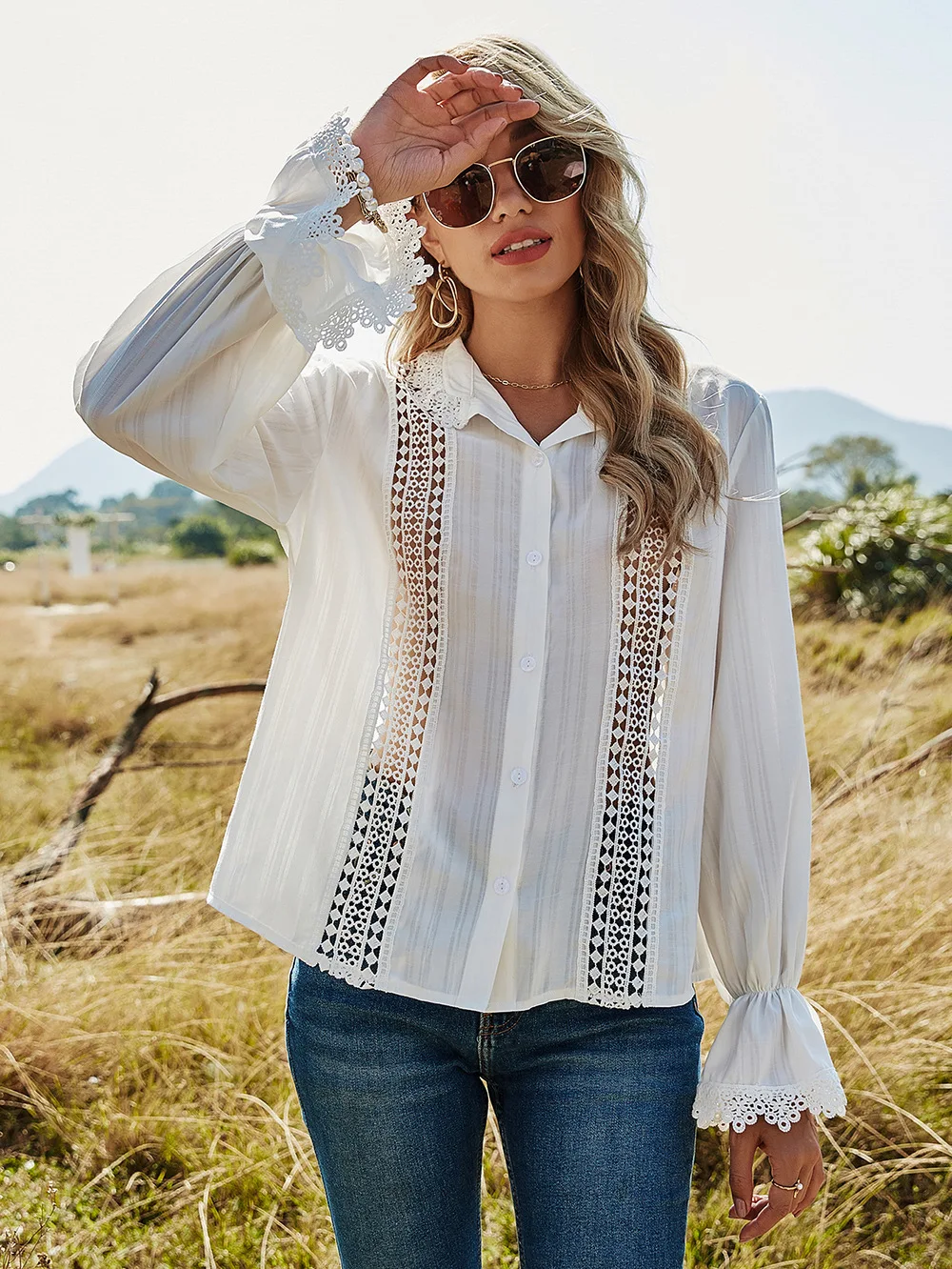 

Новая женская рубашка без рисунка, пуговицы, топ, повседневная одежда, 2 стиля