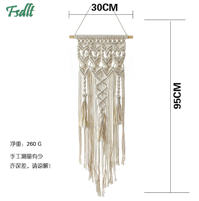 

New Bohemian Woven Tapestry Popular Cross Border Home Wall Pendant Ins National Wind Cotton Rope Tapestry Decorative Tapestry