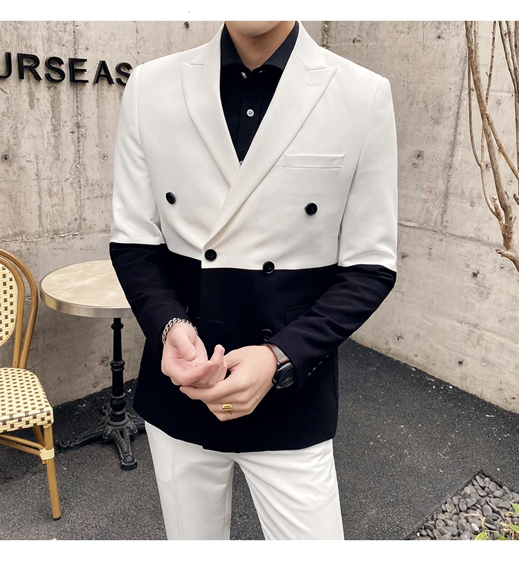 Traje Novio, мужские вечерние костюмы контрастных цветов, мужские костюмы для сцены, приталенные костюмы, брюки для выпускного, двубортный костюм, мужской костюм
