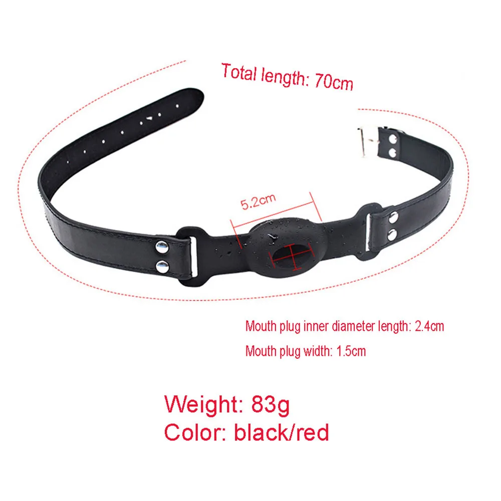 Hollow Oral Gag Silicone Bdsm Open Mouth Plug Adult Games Leather Bondage Restraints Sex Toys For Women Couples Fetish Torture | Красота и