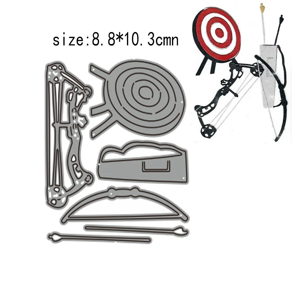 Клубное оборудование для стрельбы из лука, металлические пресс-формы для «сделай сам», скрапбукинга, фотоальбома, декоративное тиснение, бумажные формы для вырезания открыток