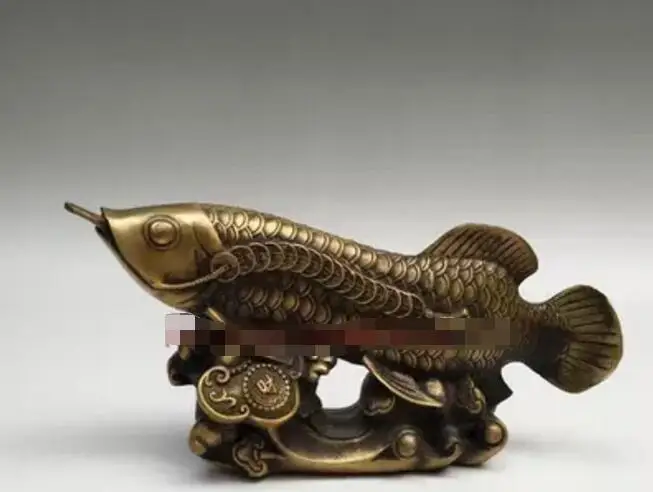 --- + Медные украшения денег РЫБЫ arowana Ruyi счастливые рыбы могут быть излишки каждый