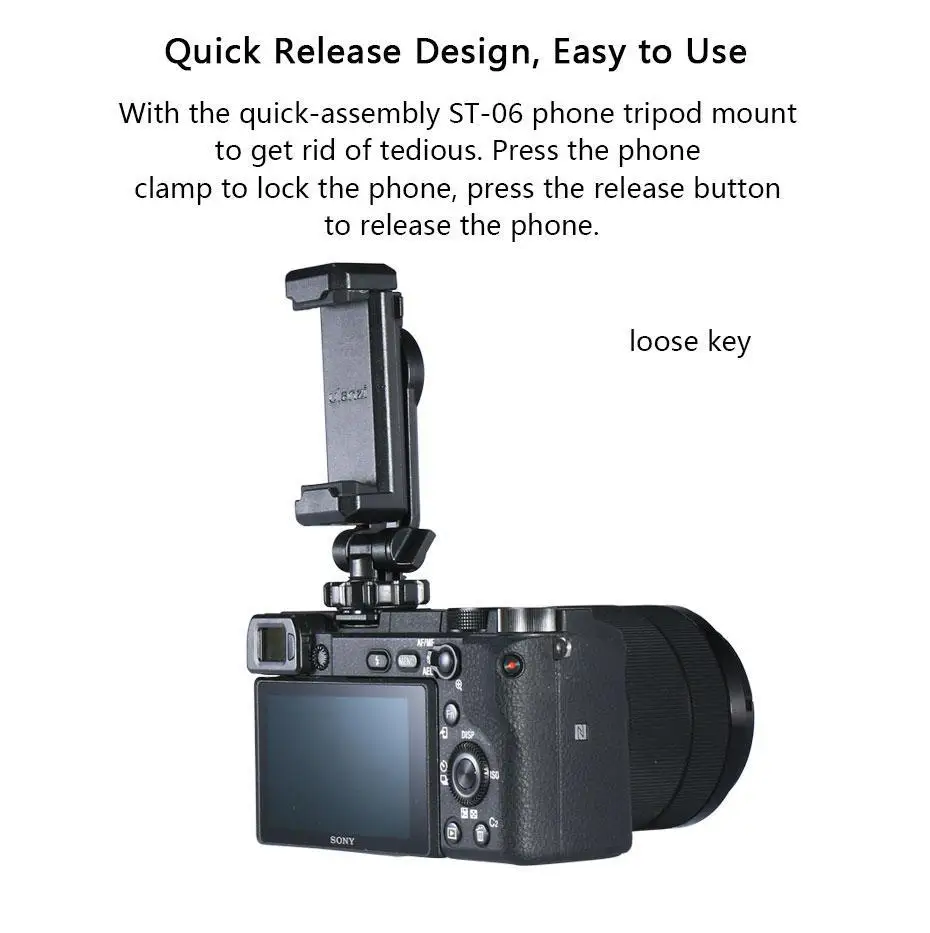 Вертикальный держатель для телефона съемки регулируемое крепление с креплением