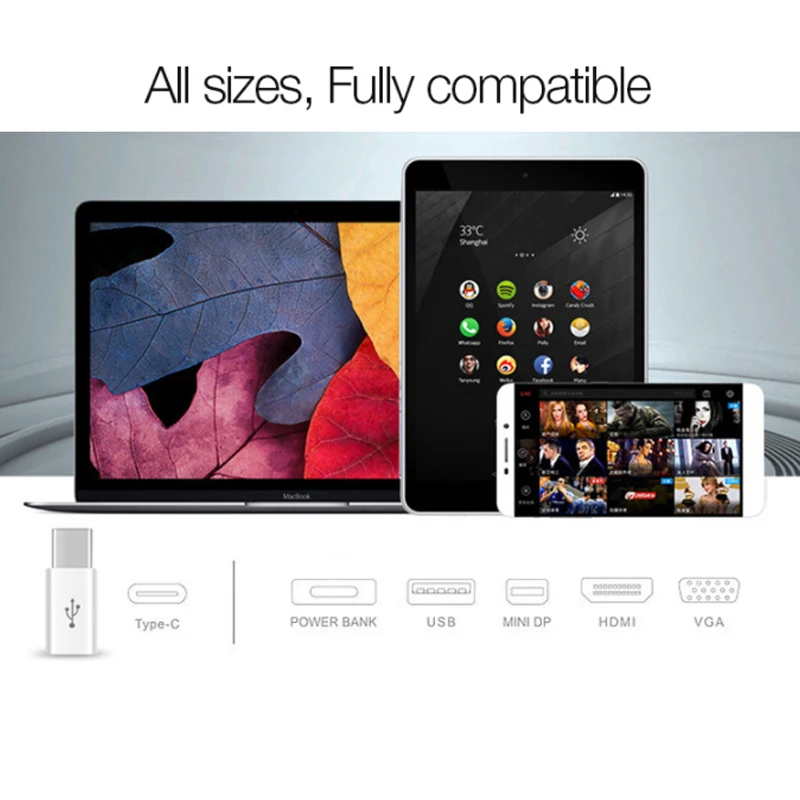 UTAHI C29 тип-c к mi cro USB адаптер Android V8 USBC конвертер для Letv Xiaomi 5X Oneplus samsung S8 Plus NK-Shopping |