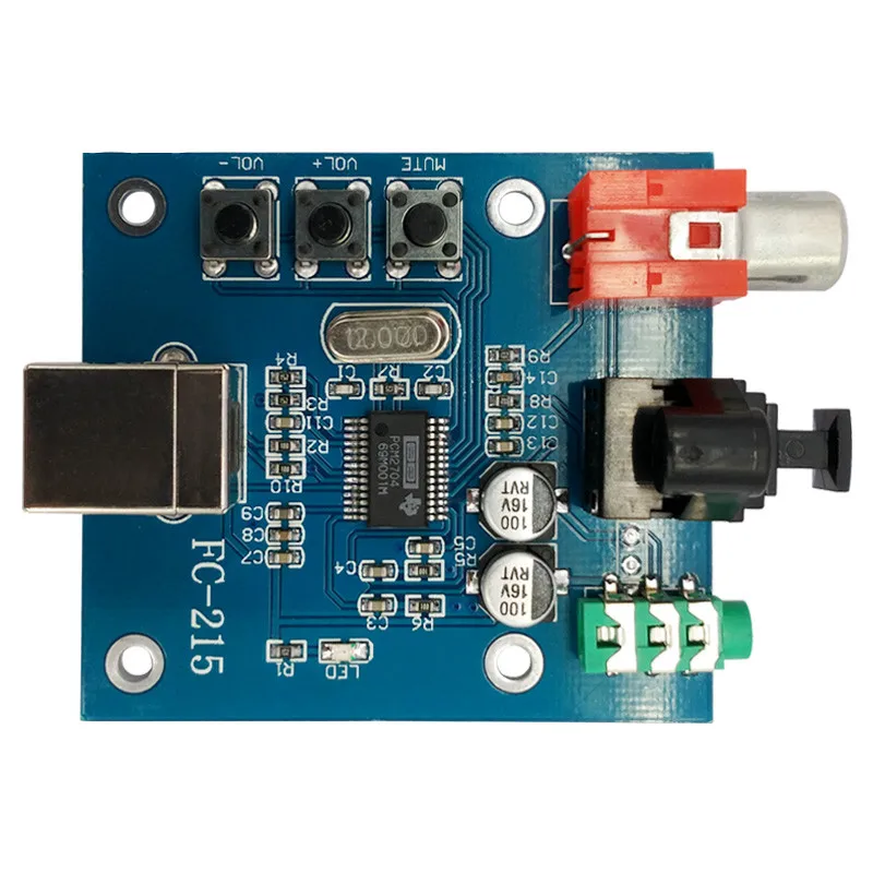 Аудиоцап PCM2704 USB к S/PDIF звуковая карта Hi-Fi ЦАП декодер плата 3 5 мм аналоговый