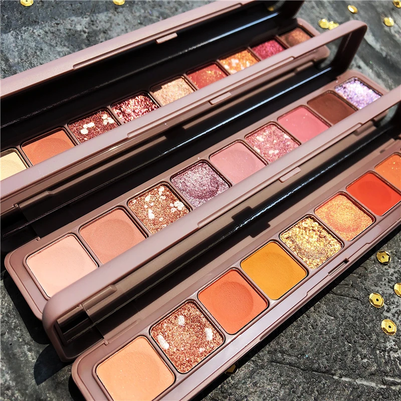 Палитра теней для век 9 цветов мерцающие матовые тени палитра с блестками