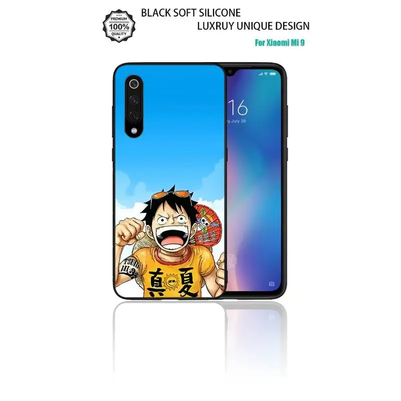 

Anime ONE PIECE For Redmi Note 9S 9 Case Back Cover Cute For Xiaomi Mi 9 9SE 10 A3 Note 10 Lite Soft Silicon TPU