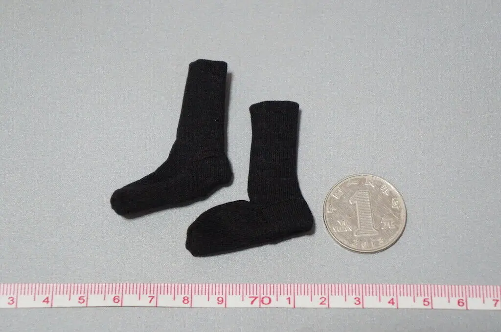 

F-083 1/6th trend black sock model F12" Male Body