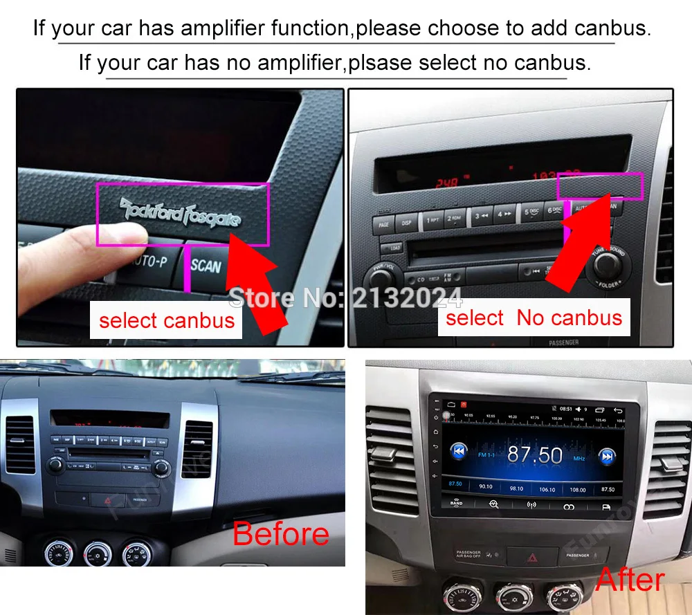 2 дин магнитола андроид 9.0 навигатором For Mitsubishi Outlander xl 2007 2008 2011 Android 9.0 Штатное Головное устройство для Мицубиси Аутлендер 2 штатная магнитола автомобильная мультимедиа aвтомагнитола 40