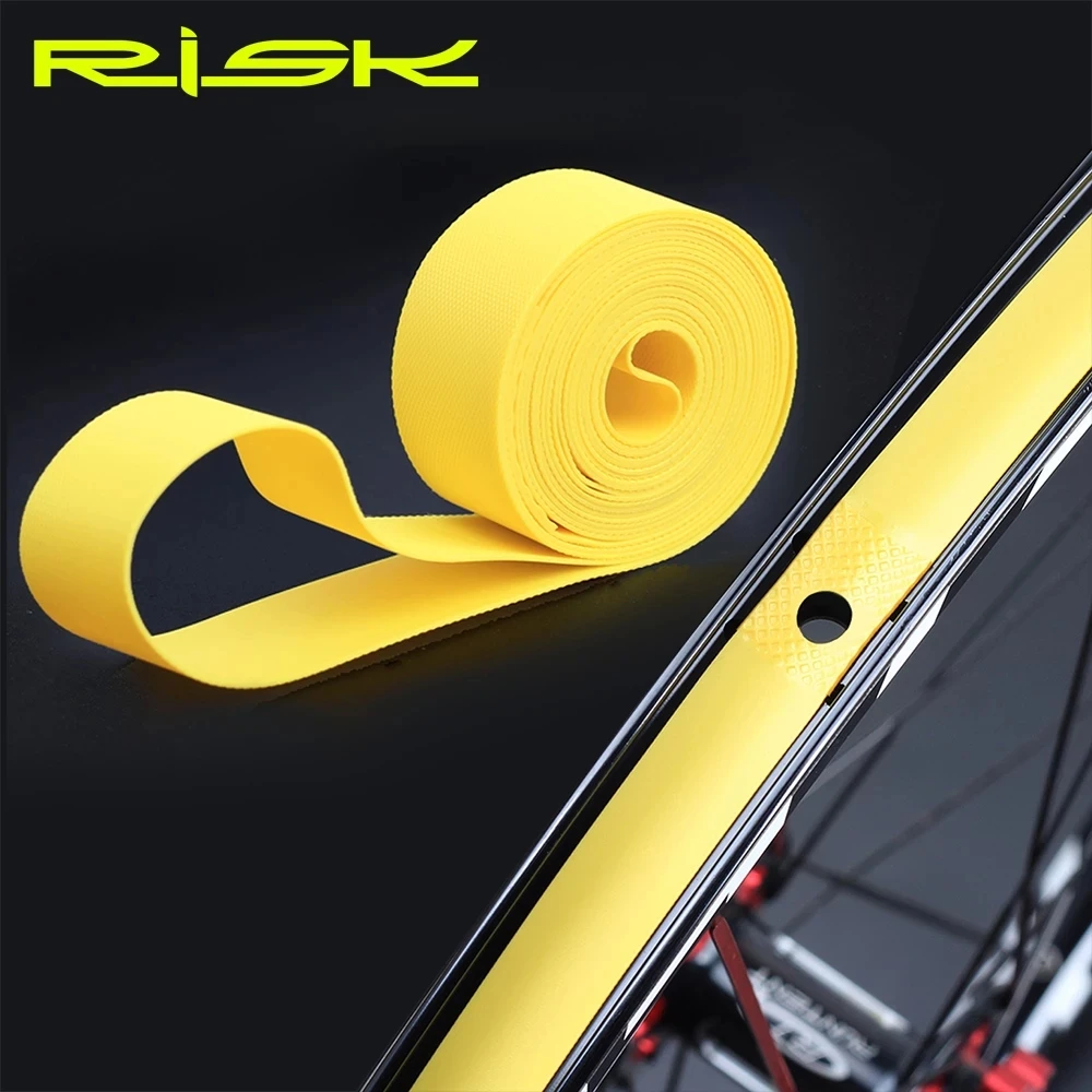 

RISK 2pcs Bicycle Tire Liner Bike PVC Puncture Proof Belt Protection Pad Nylon Anti-Puncture Tyre Protector Tape MTB Road Bike