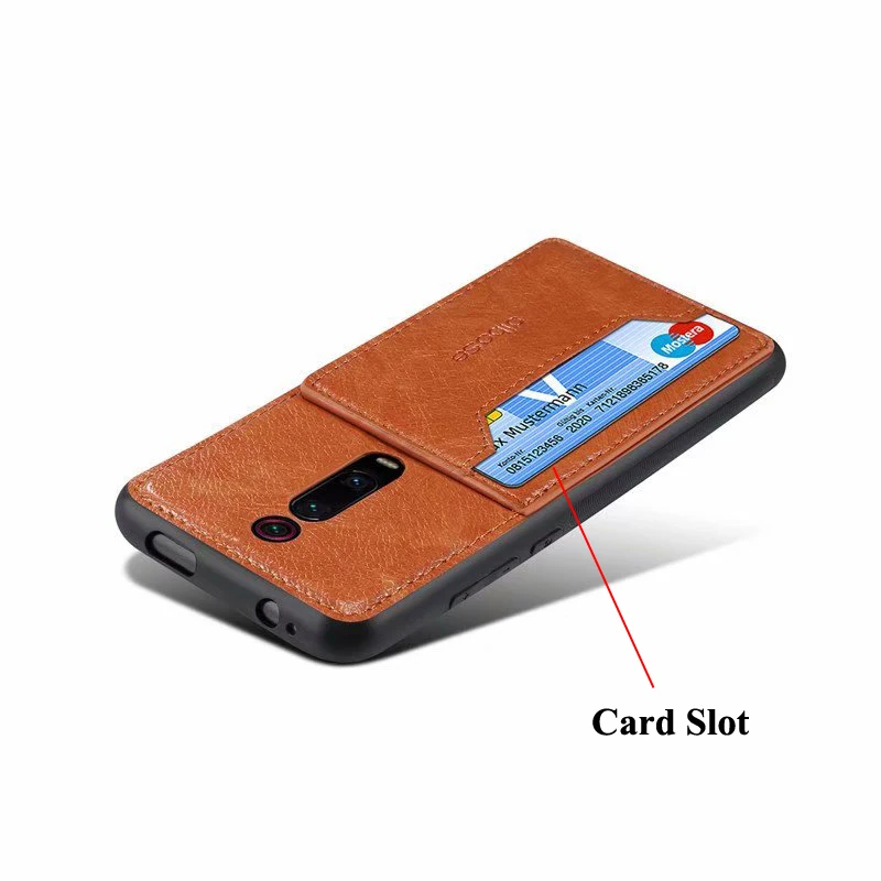 for Xiaomi Mi 9T 9 Lite SE CC9 CC9E A3 8 6X A2 Mix 3 POCOPHONE F1 Redmi K20 Note 8T 7 Pro Case Leather Card Slot Cover Holder | Мобильные