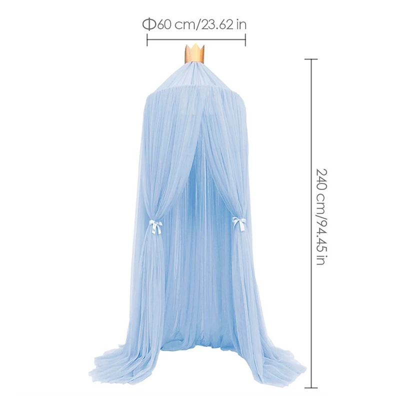 

INS Nordic Baby Bed Hanging Mosquito Net Dome Bed Canopy Mosquito Net Bedcover Curtain Round Crib Netting Tent Kids Room Decor