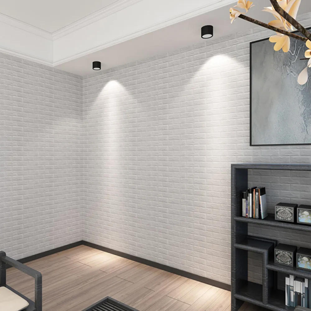 DIY 3D Кирпич ПЭ Пена наклейки на стену панели комнаты наклейка каменное украшение