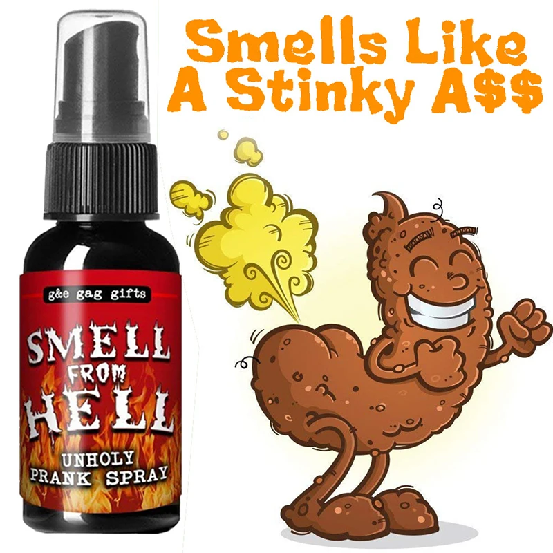 30ml Novelty Liquid Fart Gag Prank Joke Spray Can Stink Bomb Smelly Stinky Gas Fun Tricky Toy Adjust The Atmosphere - купить по