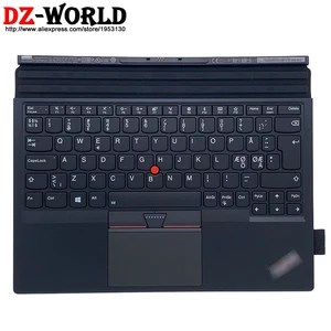 new original ndc nordic base portable backlit thin keyboard with palmrest touchpad for lenovo thinkpad x1 tablet 2nd gen 01ay141 free global shipping