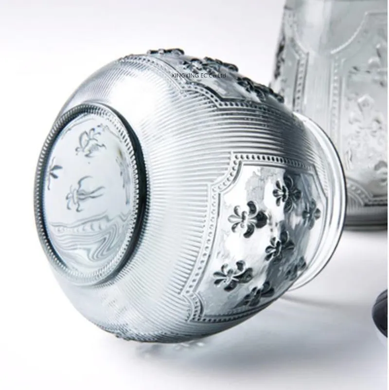 Баночка из цветного стекла пищевая герметичная банка для кофе зерен чая бытовая