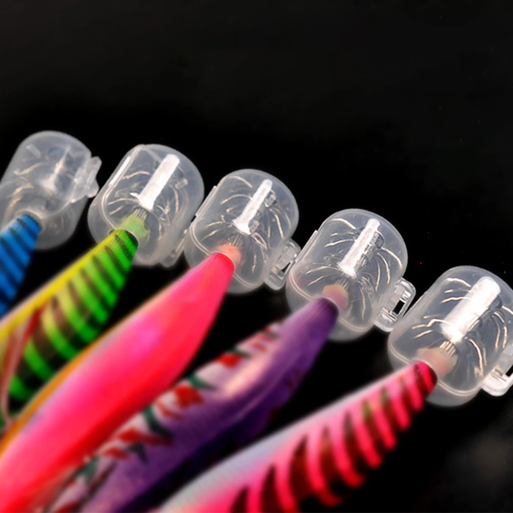 50 шт. крышка для рыболовного крючка деревянная крючков креветок крючки кальмаров