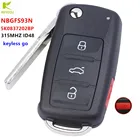 Запасной БЕСКЛЮЧЕВОЙ пульт дистанционного управления KEYECU 4B 315 МГц ID48 для VW Jetta Passat 2012-2018 NBGFS93N 5K0837202BP 5KO837202BJ