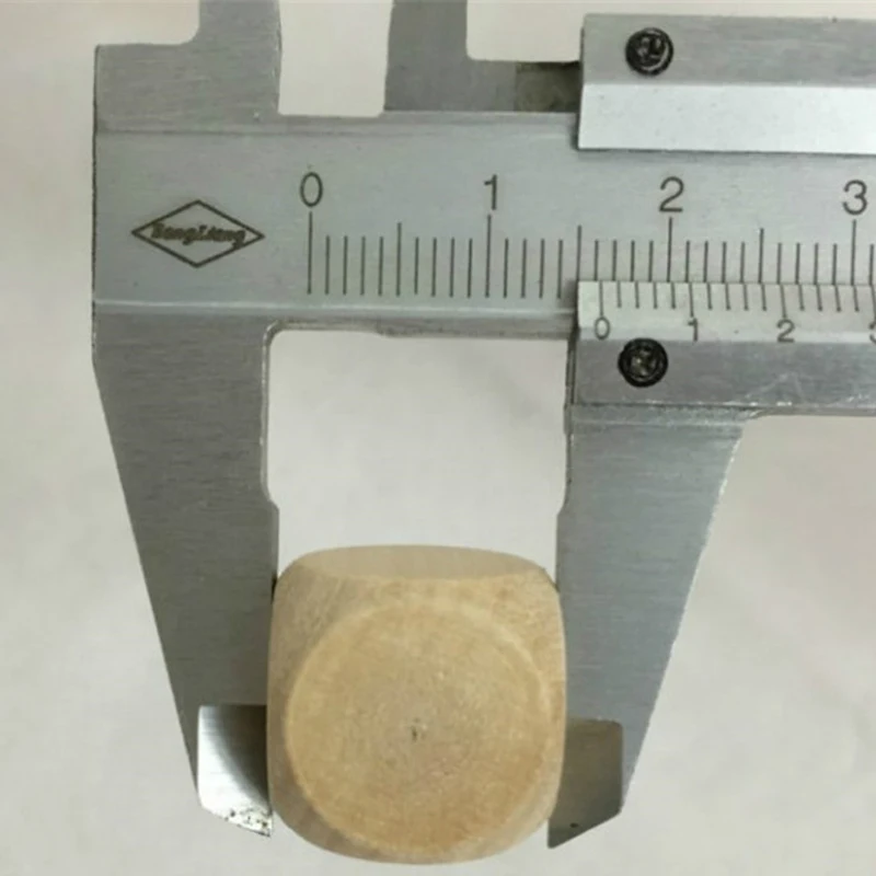 10 шт. D6 6 двухсторонняя пустое дерево кости для вечерние Семья DIY игры печать