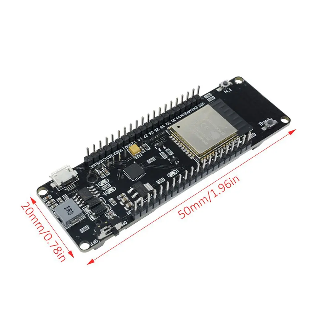 

ESP-32S ESP8266 For WeMos Wireless DEVELOPMENT BOARD CP2102 CP2104 Module With 18650 Lithium Battery Shield