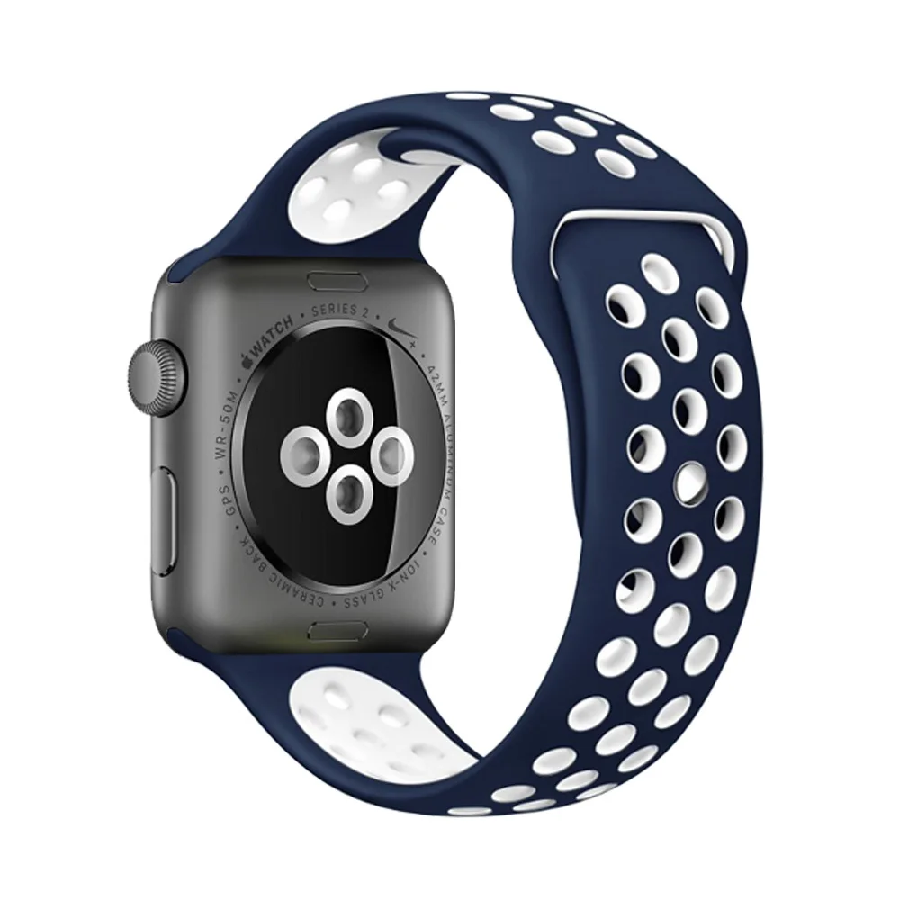 Топ новый ремешок для спортивных часов apple watch band 42 мм/38 мм iwatch 44 мм/40 correa