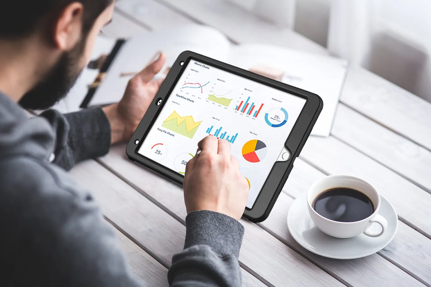 Для iPad Pro 10," Чехол, сверхпрочный противоударный жесткий пластиковый чехол+ Ударопрочный силиконовый резиновый защитный чехол-бампер