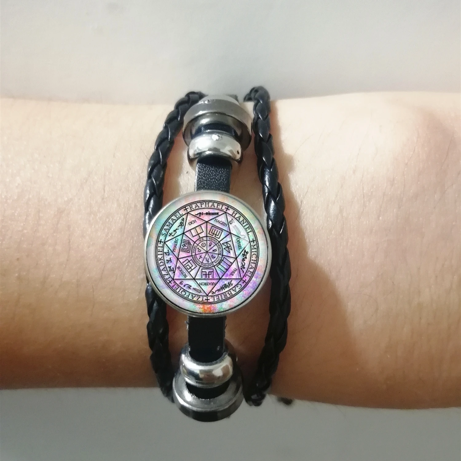 2020 новый модный поп Ангел амулет веревка кожаный плетеный браслет на