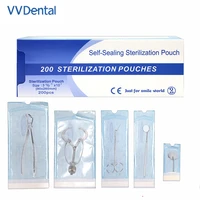 vv dental 200pcsbox self sealing sterilization pouches bags medical grade bag disposable tattoo dental nail art bags