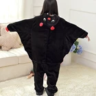 Детский костюм Kigurumis из аниме летучая мышь для мальчиков и девочек, комбинезон для сна на ХэллоуинФестивальвечевечерние с животными